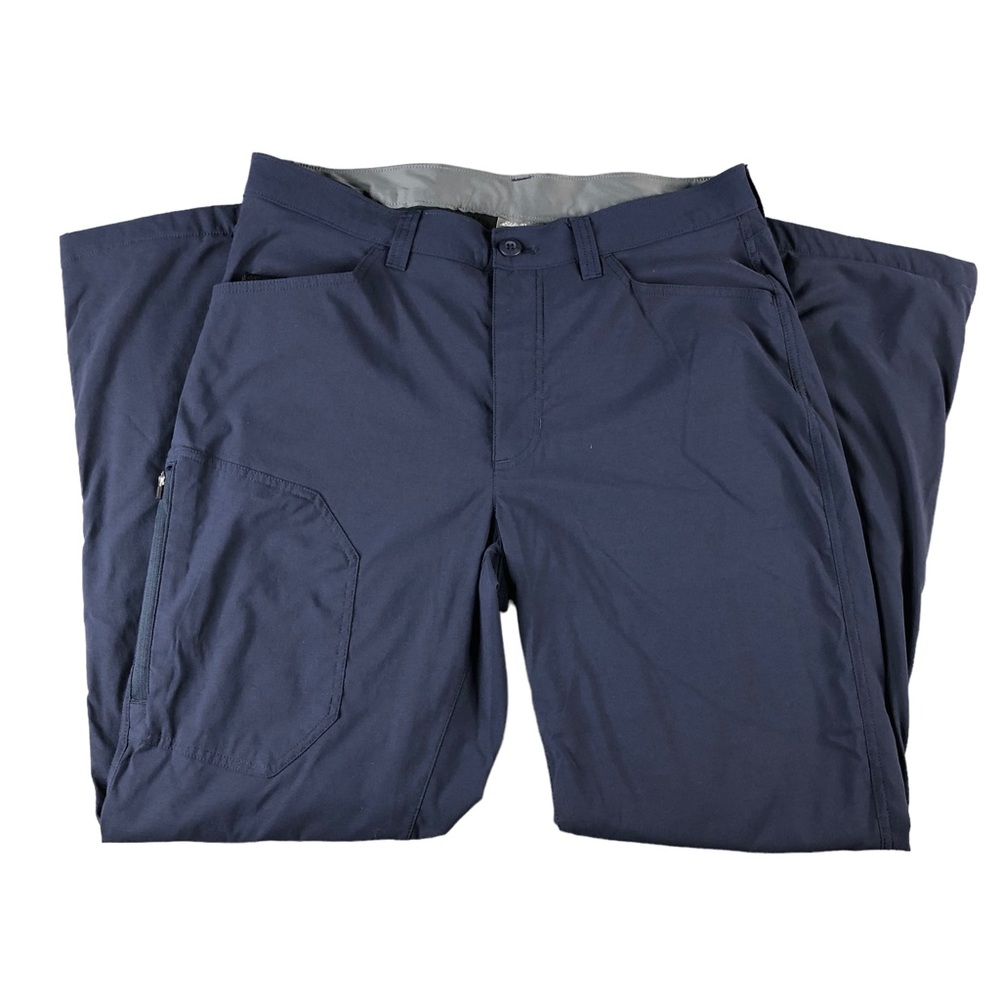 Eddie Bauer Mens 34X30 Blue Fleece Lined Tech Pants